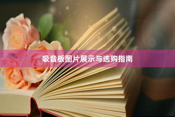 吸音板图片展示与选购指南